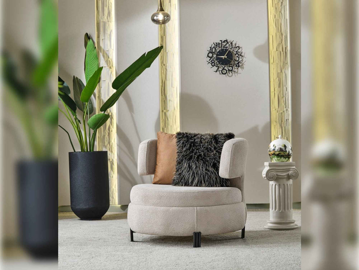 Voyance Chair Beige by Furnia at Eve Furniture
