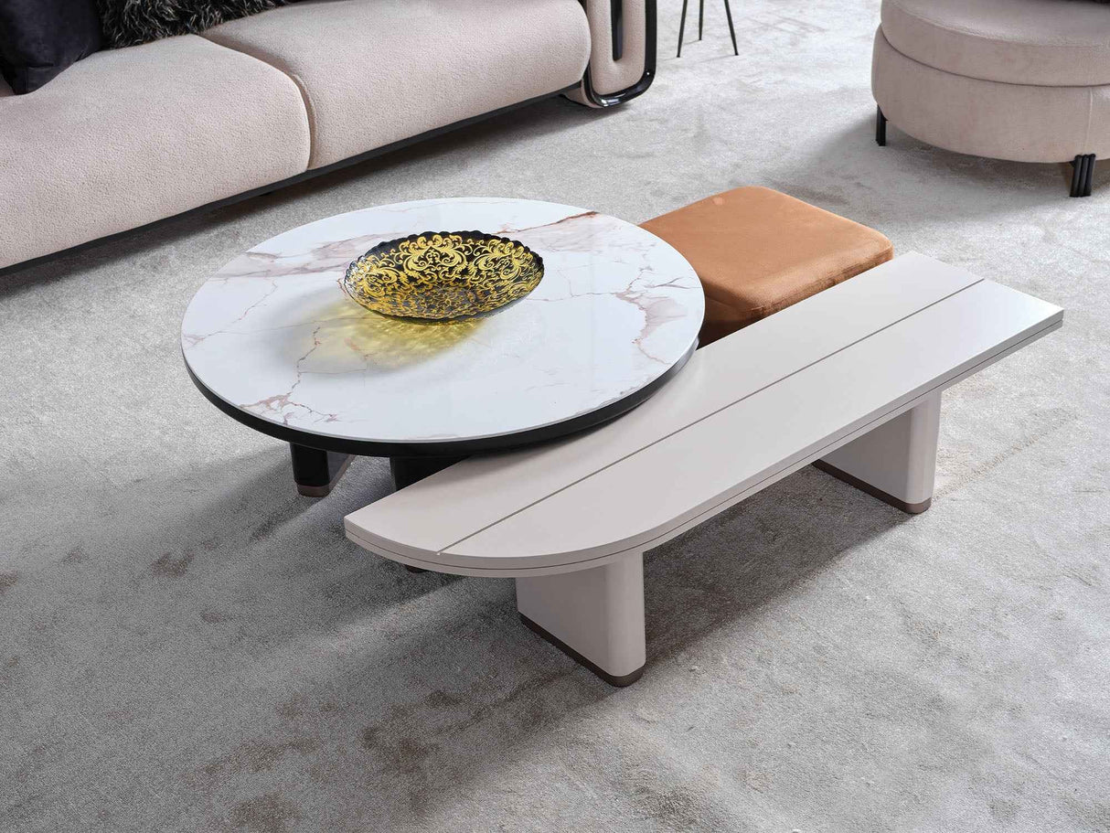 Voyance End Table by Furnia at Eve Furniture