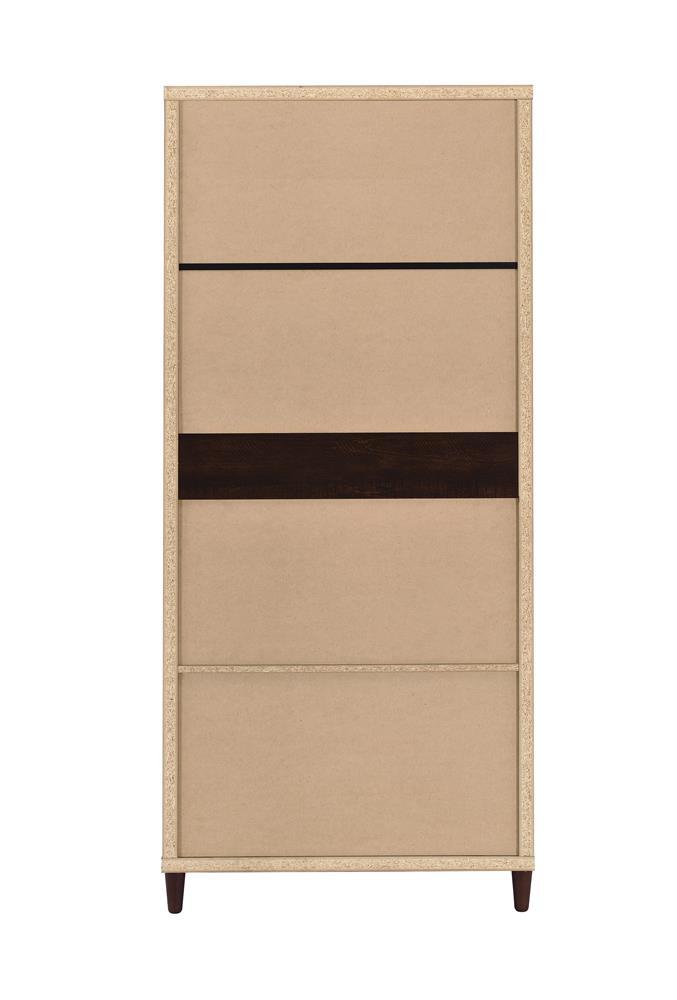 Wadeline Rustic Tobacco 2-Door Tall Accent Cabinet by Coaster at Eve Furniture