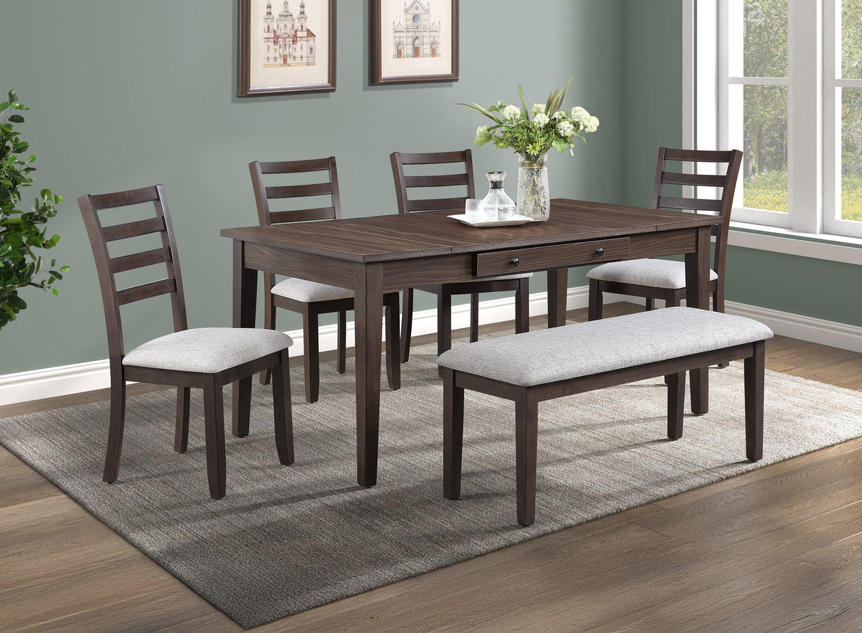 Wagner Brown Dining Set by Crown Mark at Eve Furniture