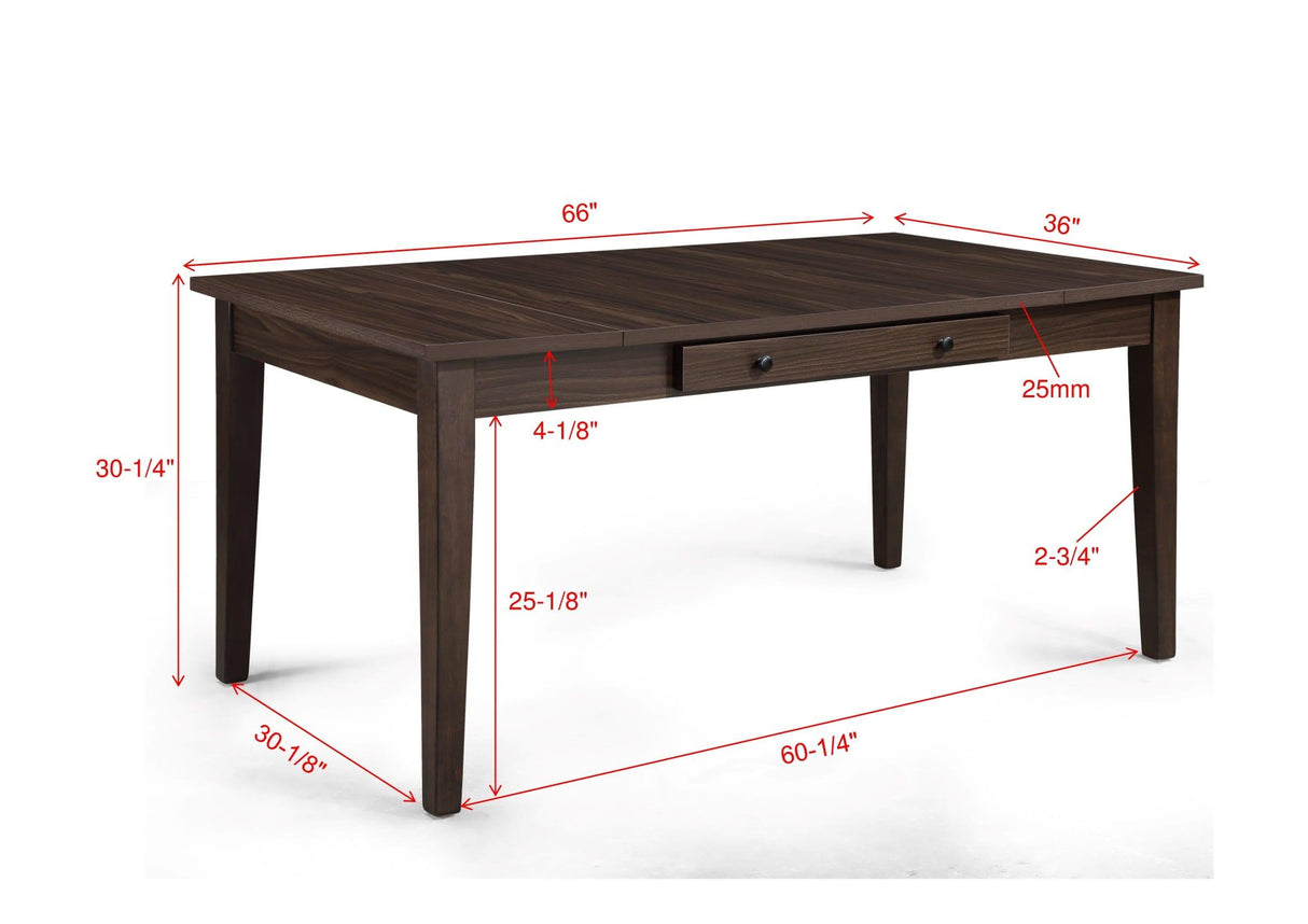Wagner Brown Dining Table with Storage by Crown Mark at Eve Furniture