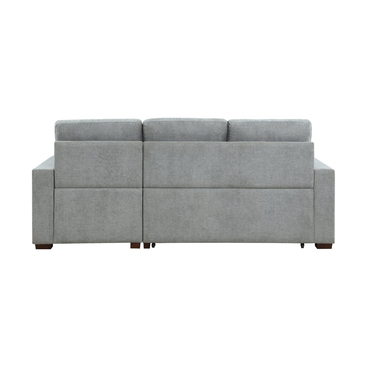 Waitsfield Gray 2-Piece Sectional with Right Chaise, Pull-out Bed and Hidden Storage by Homelegance at Eve Furniture