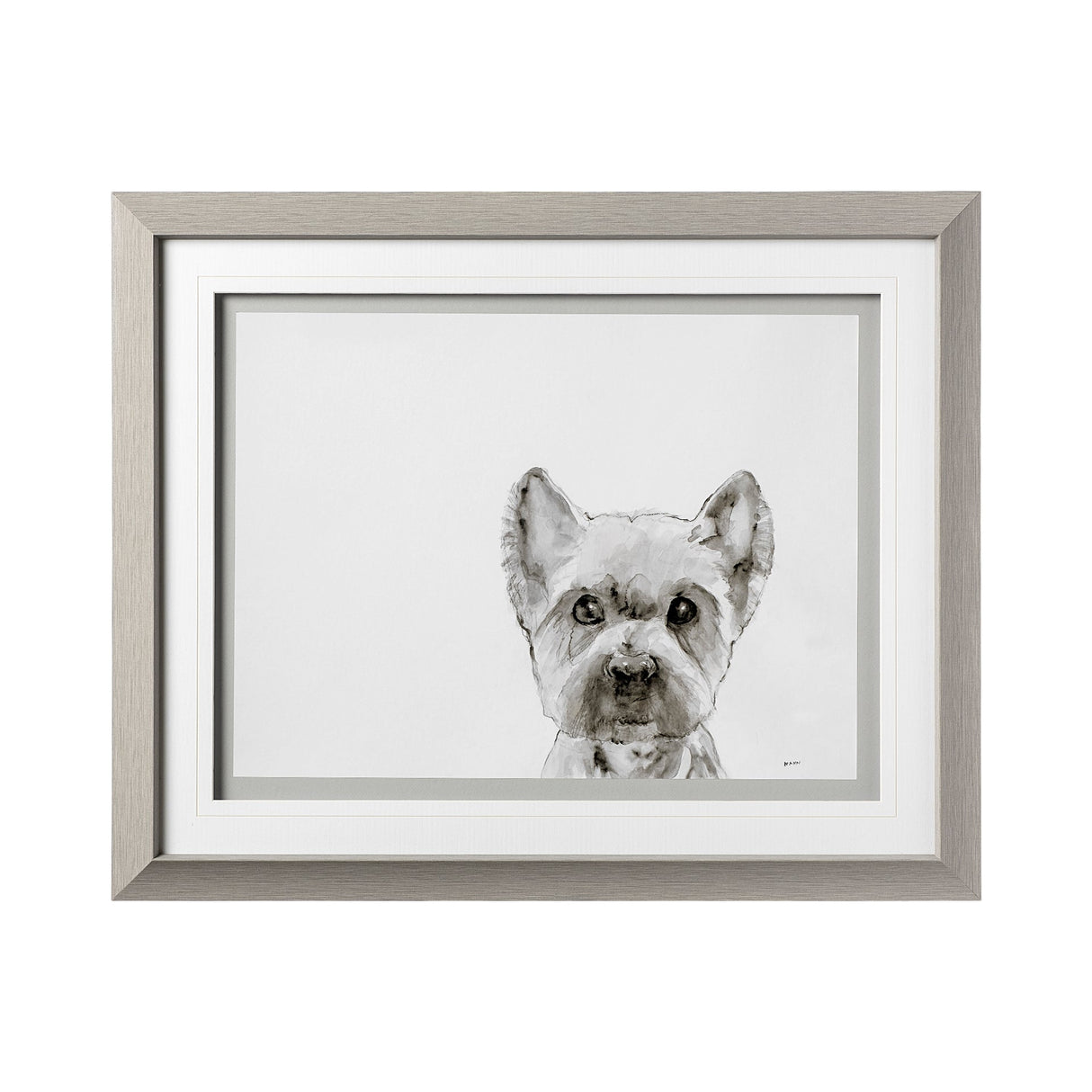 Walk Time 1 by Mercana Studio a Hand Embellished Textured Framed Art Print Matted under Glass by Mercana at Eve Furniture