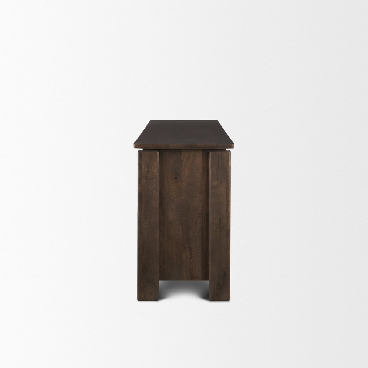Wallen 2 Door Solid Dark Brown Wood w/ 3 Drawers Sideboard by Mercana at Eve Furniture