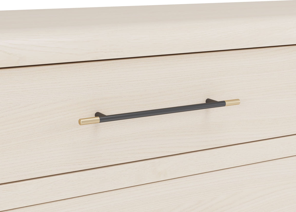 Wallen White Sand 3 Drawer Nightstand