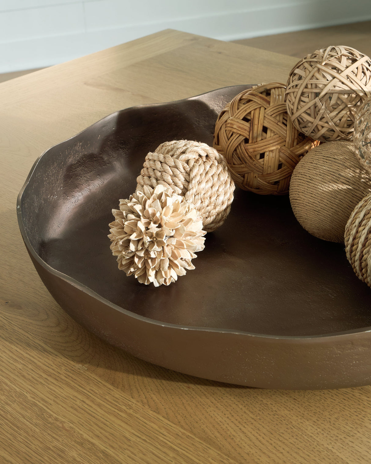 Wallmen Champagne Gold Finish Tray by ASHLEY FURNITURE at Eve Furniture
