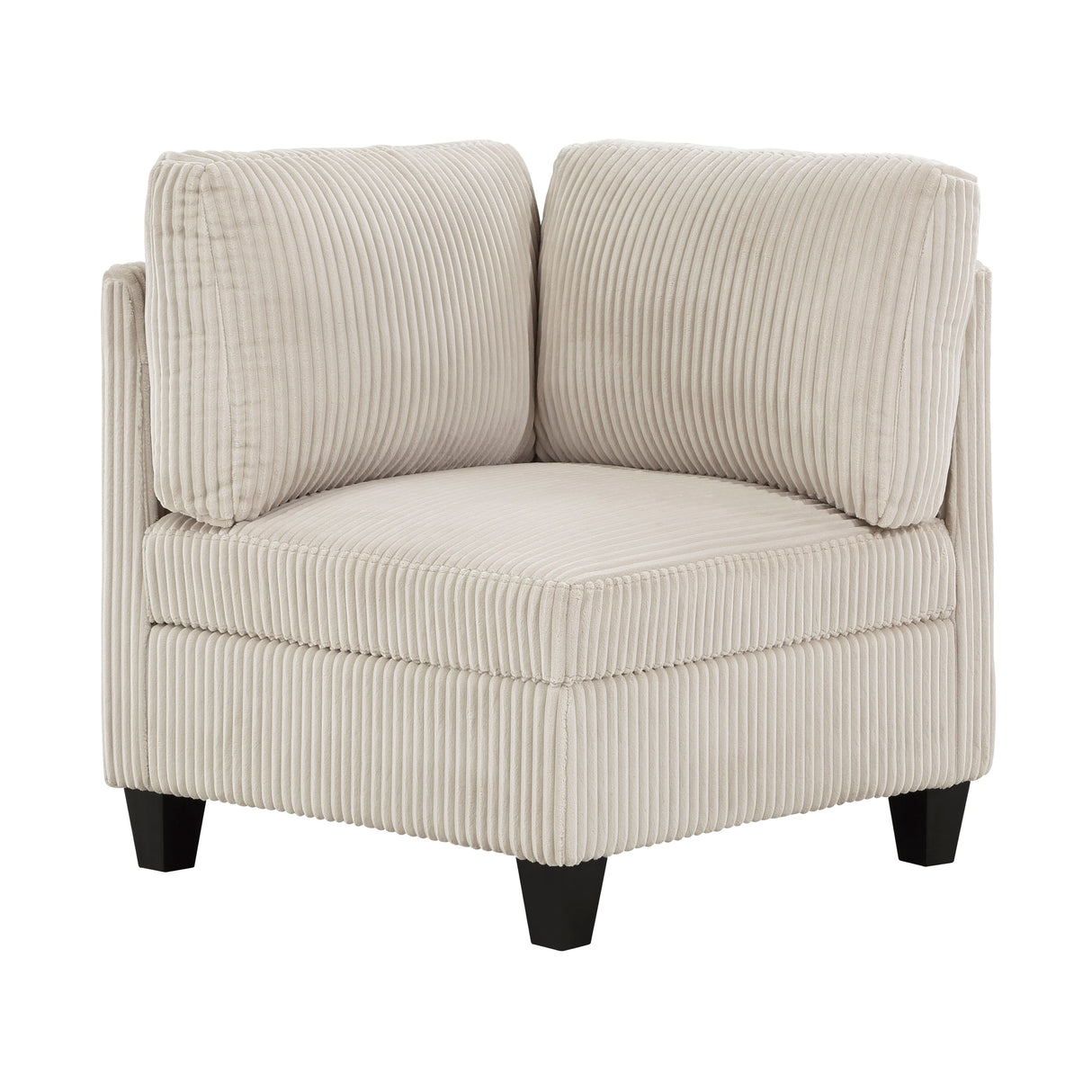 Walterboro Beige Corduroy 4-Piece Sectional with Storage by Homelegance at Eve Furniture