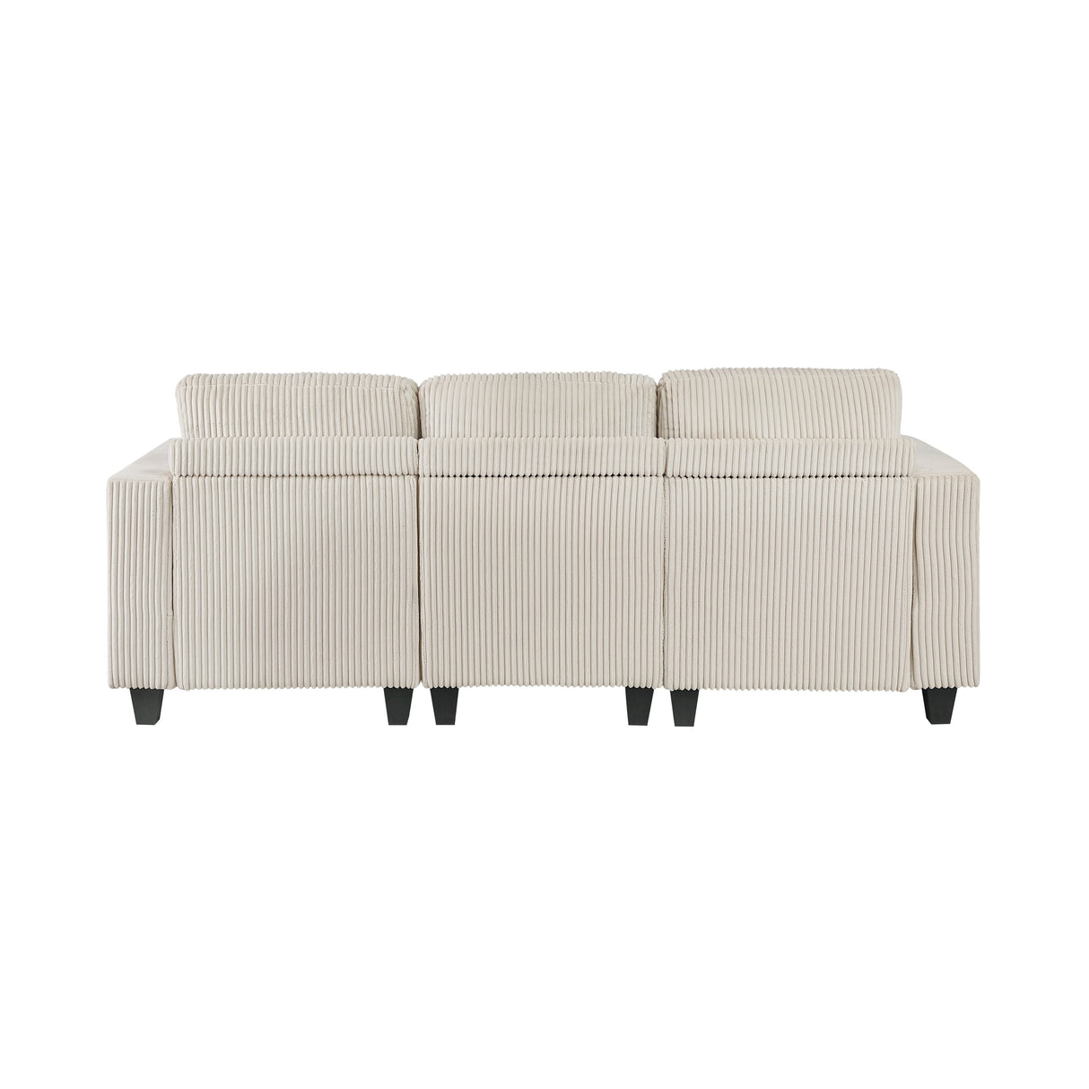 Walterboro Beige Corduroy Sofa by Homelegance at Eve Furniture