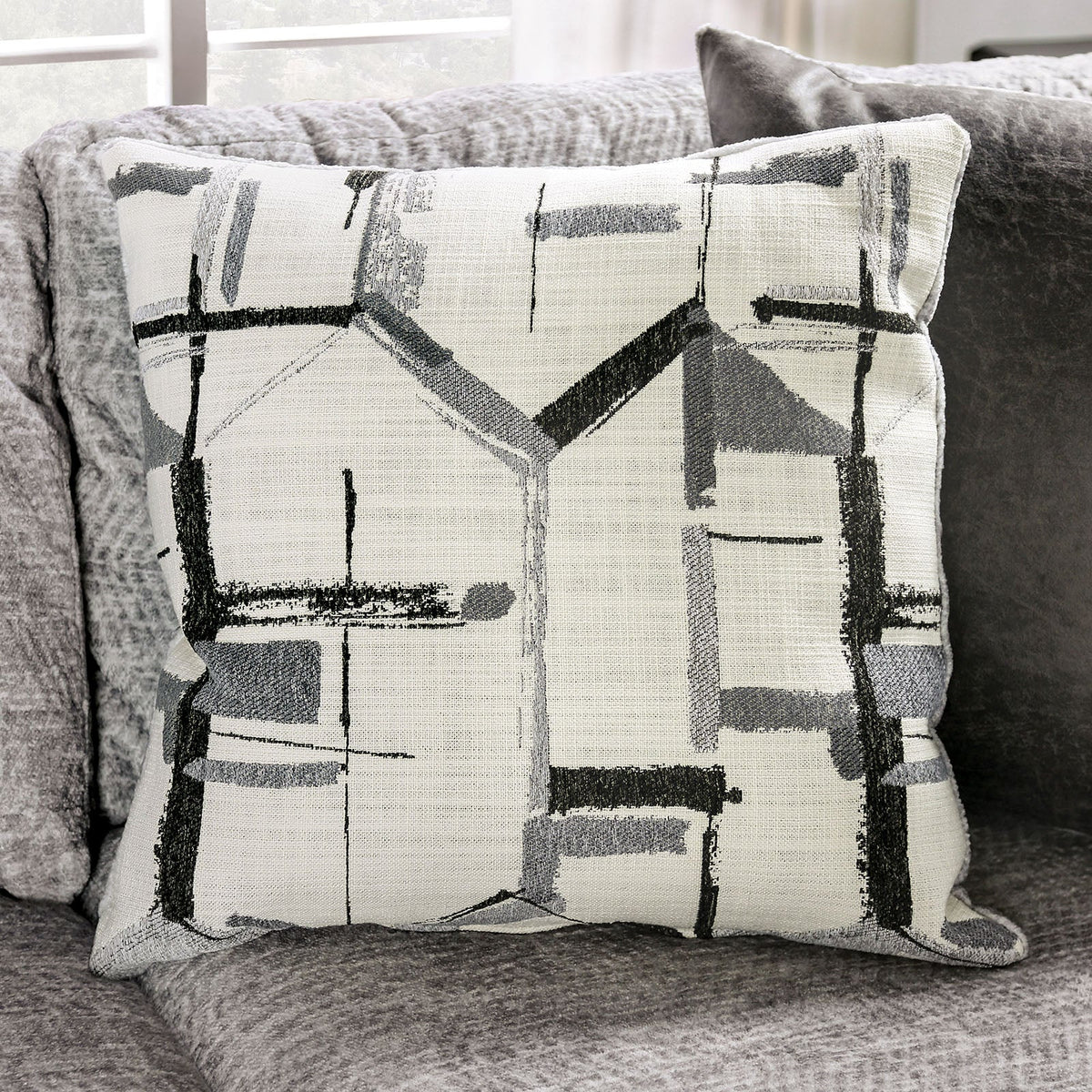 Walthamstow Gray Sectional by Furniture of America at Eve Furniture