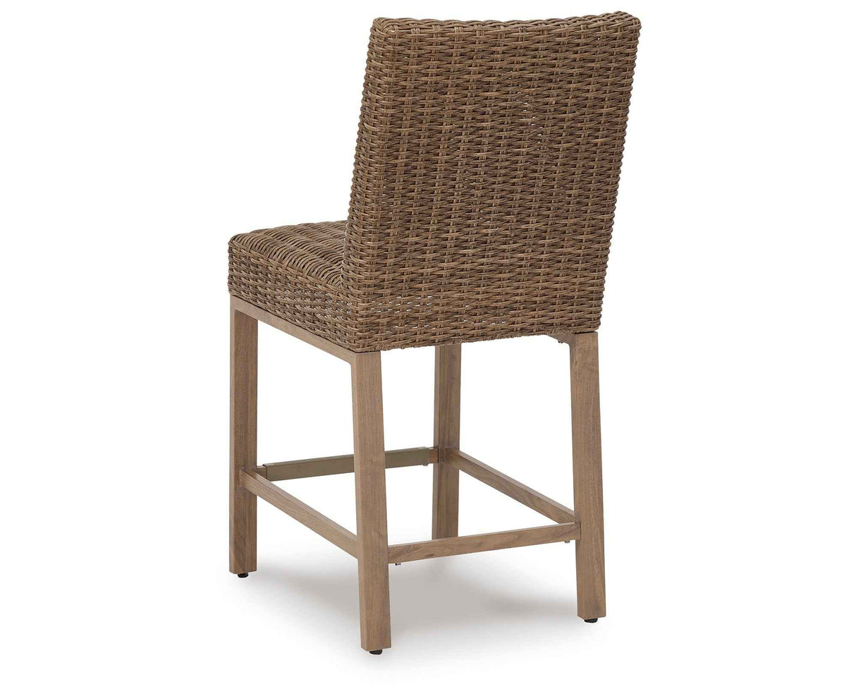 Walton Bridge Driftwood Outdoor Bar Stool by Ashley at Eve Furniture