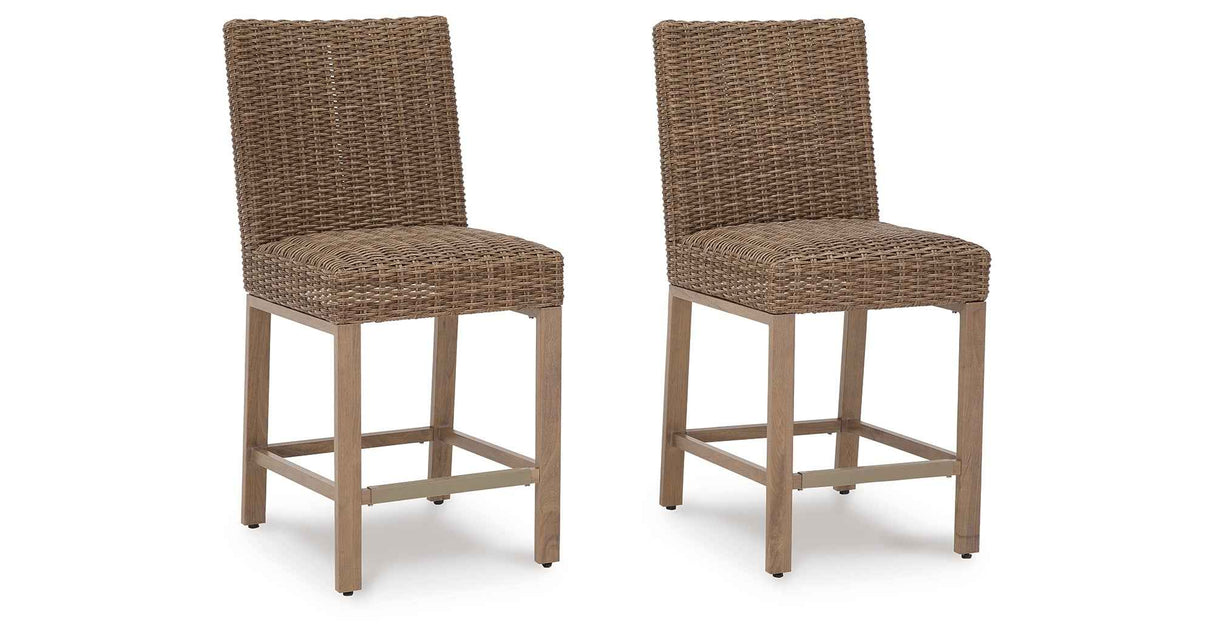 Walton Bridge Driftwood Outdoor Bar Stool by Ashley at Eve Furniture