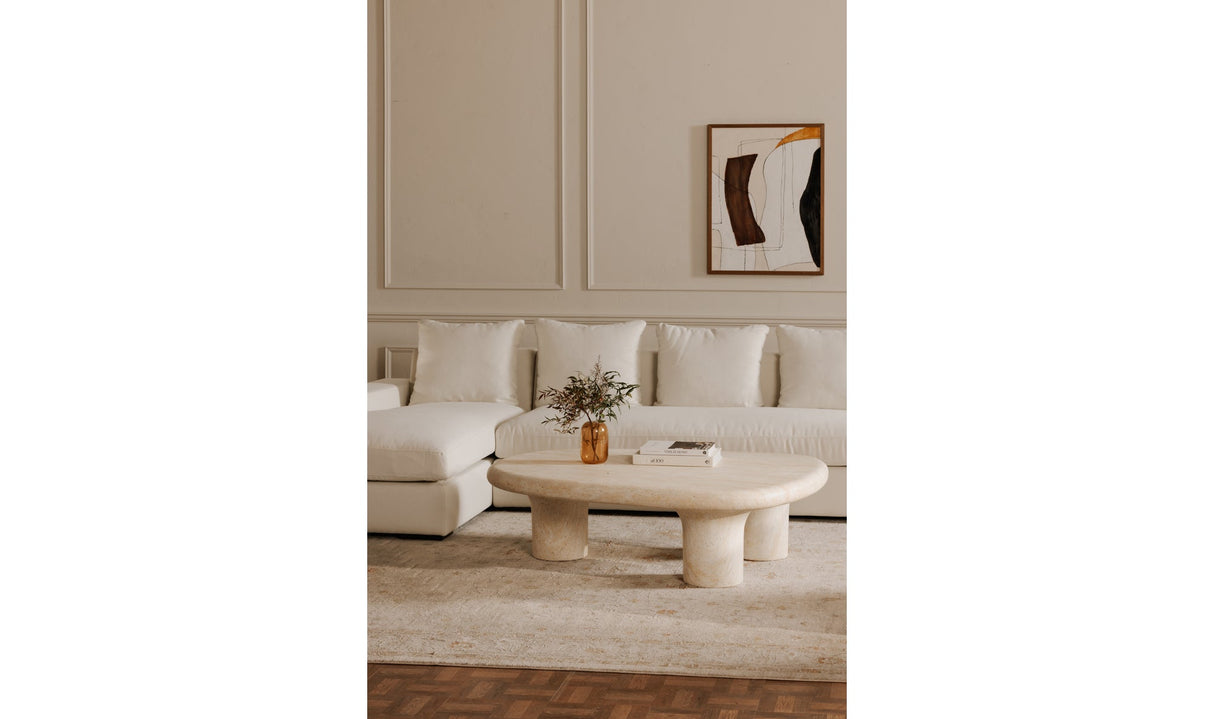 Warby Outdoor Coffee Table beige by Moe's Home at Eve Furniture