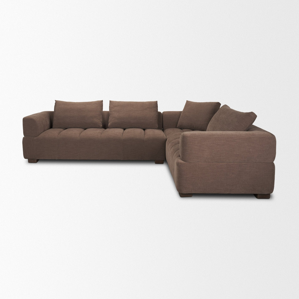 Warner Channel 3 Piece Sofa Set w/S Corner Piece w/Back Cushions by Mercana at Eve Furniture