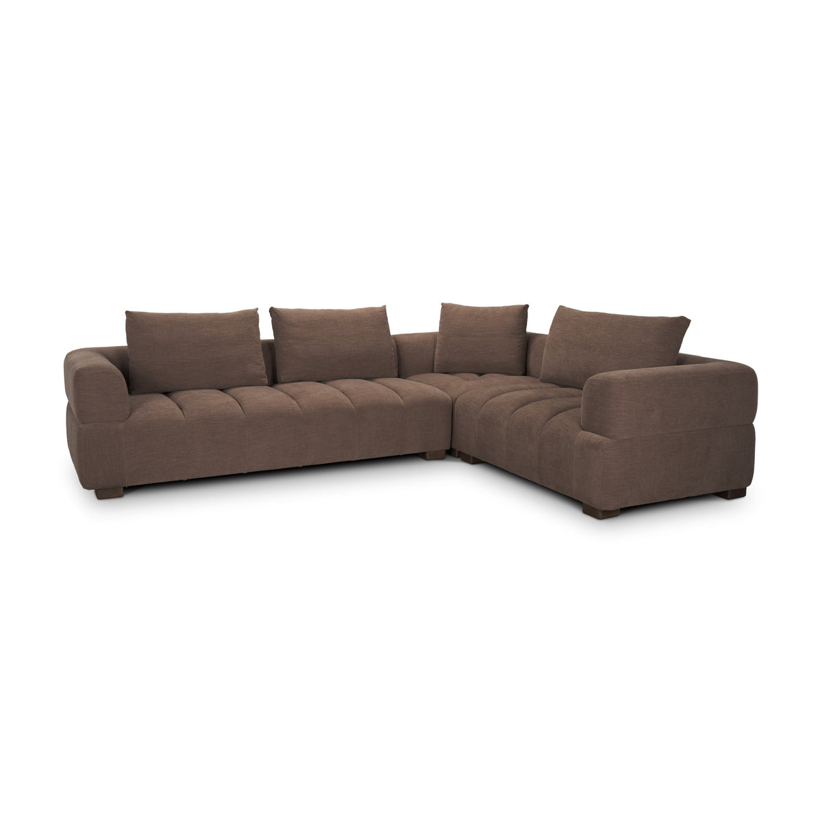 Warner Channel 3 Piece Sofa Set w/S Corner Piece w/Back Cushions by Mercana at Eve Furniture