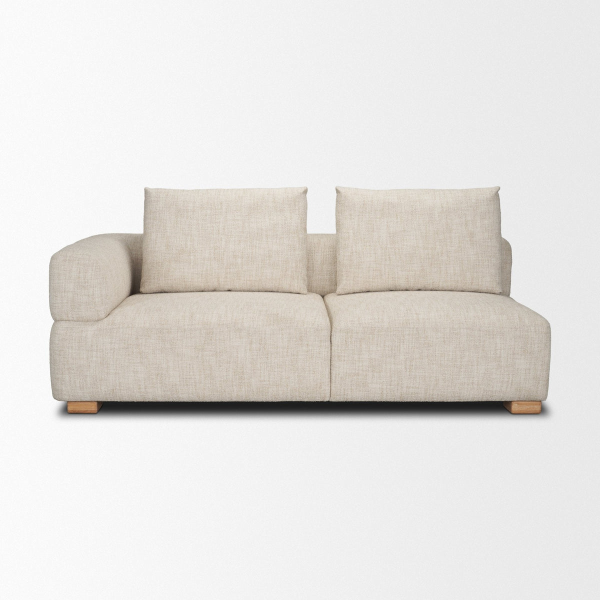 Warner Frame 2 Piece Long Sofa Set w/Back Cushions by Mercana at Eve Furniture