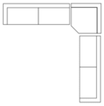 Warner Quilt 3 Piece Sofa Set w/Corner Piece by Mercana at Eve Furniture
