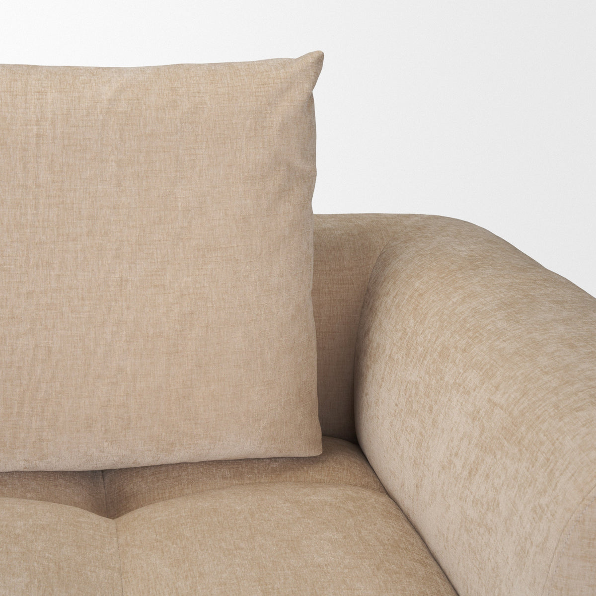 Warner Quilt 3 Piece Sofa Set w/Corner Piece w/Back Cushions by Mercana at Eve Furniture
