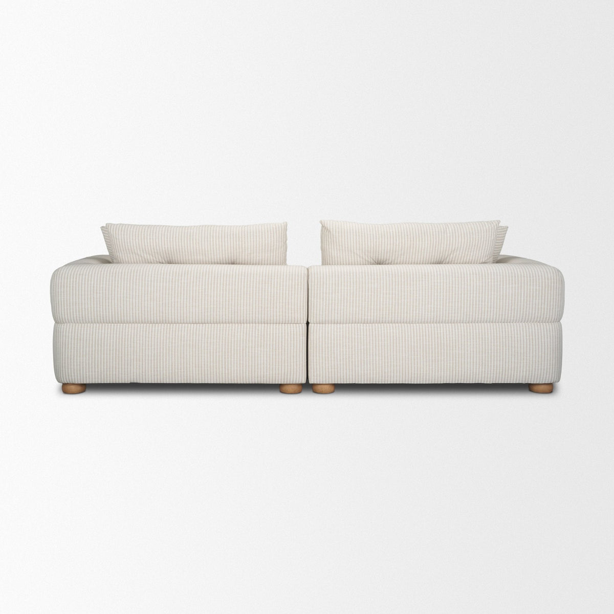 Warner Stripe 2 Piece Sofa Set w/Back Cushions by Mercana at Eve Furniture