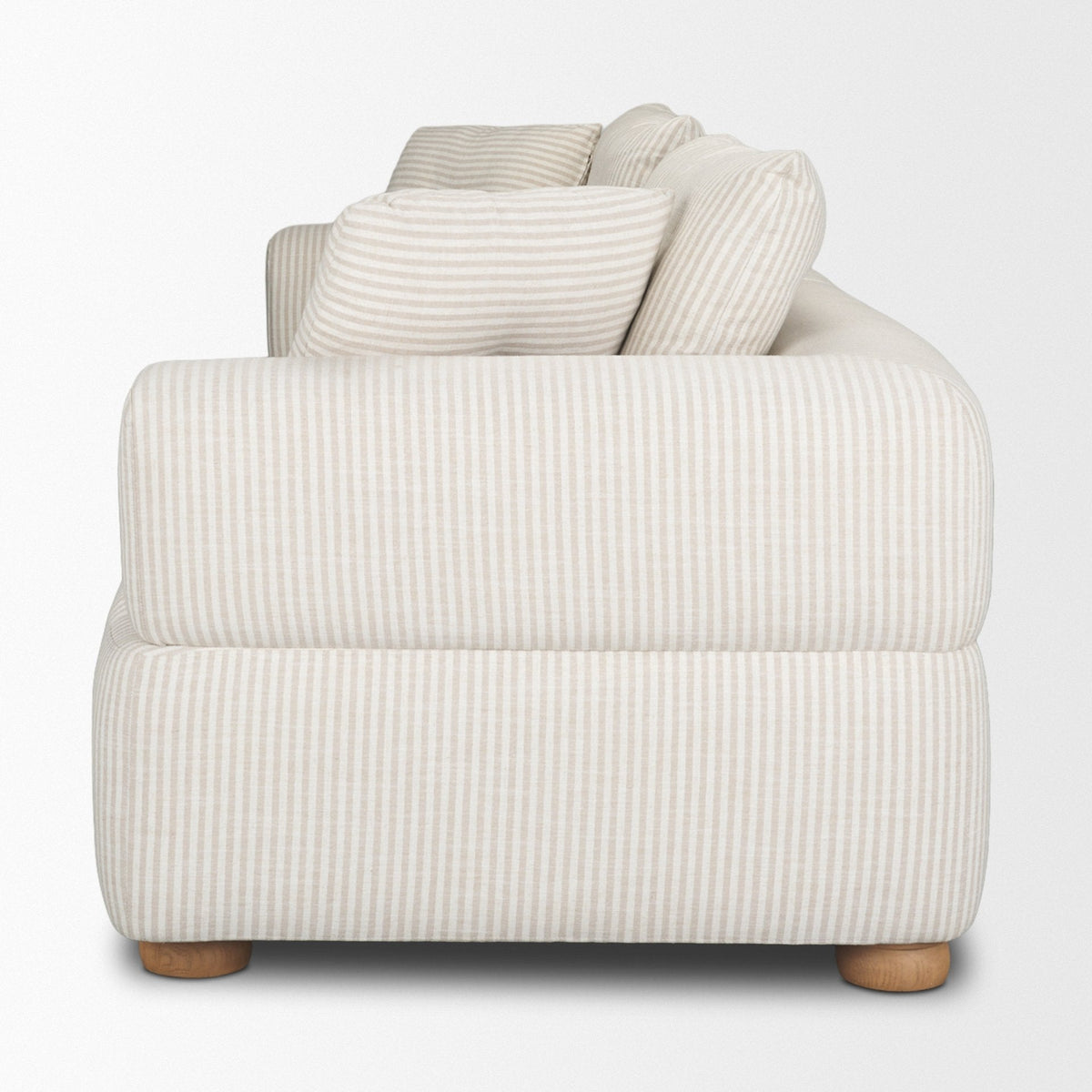 Warner Stripe 2 Piece Sofa Set w/Back Cushions by Mercana at Eve Furniture