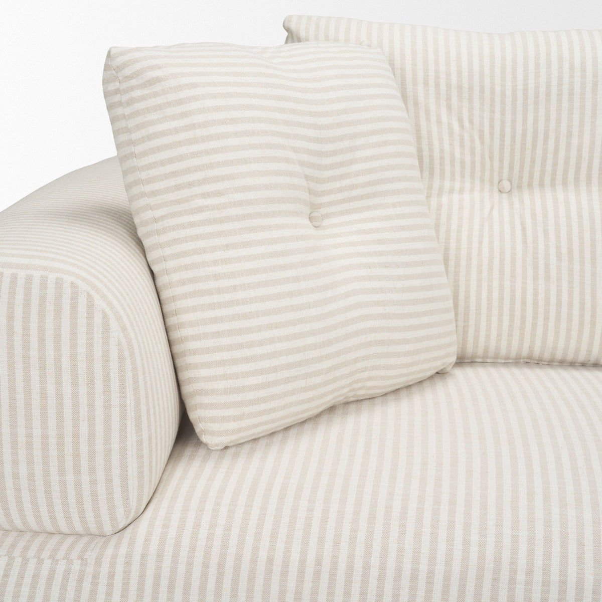 Warner Stripe 2 Piece Sofa Set w/Back Cushions by Mercana at Eve Furniture