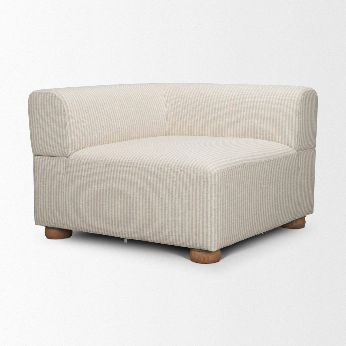 Warner Stripe 3 Piece Sofa Set w/S Corner Piece by Mercana at Eve Furniture