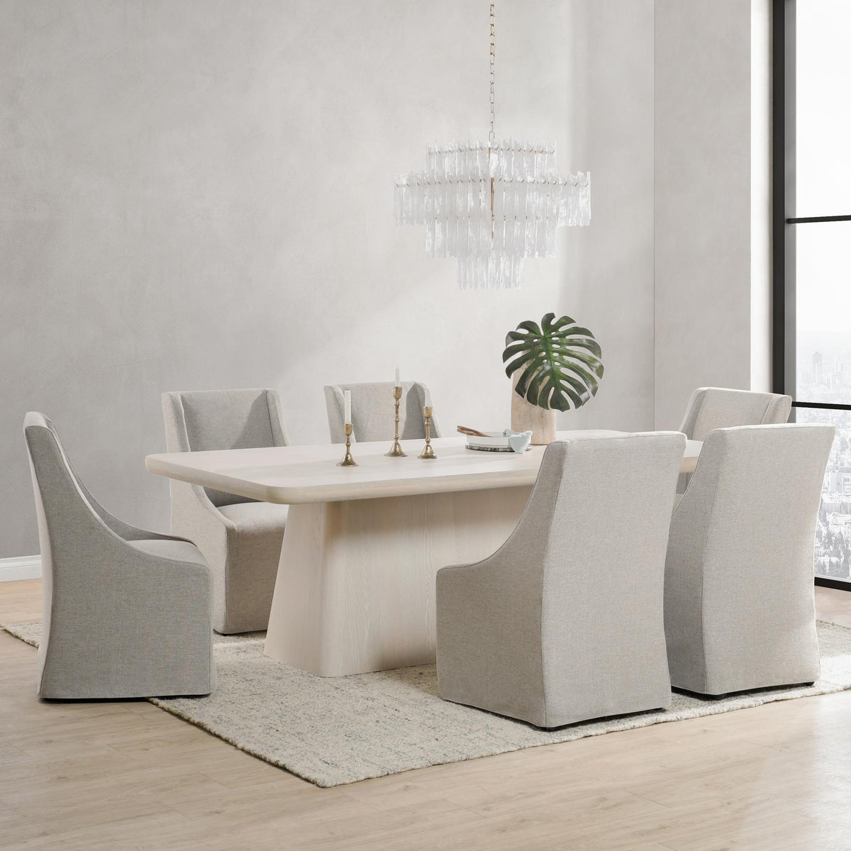 Warwick Dining Chair with Casters by Classic Home at Eve Furniture