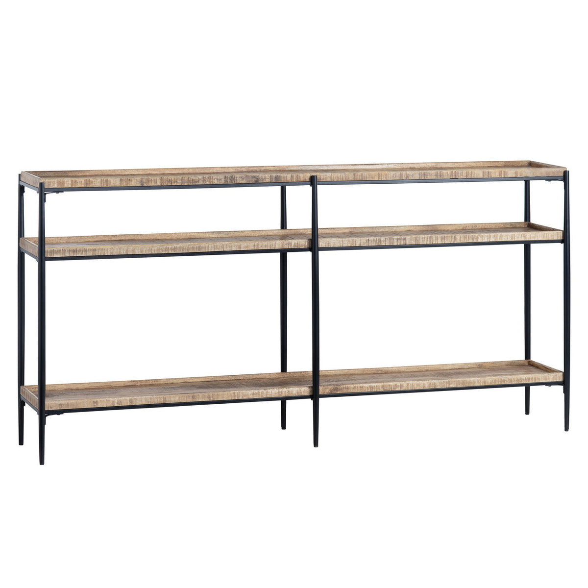 Washburne Brown/Black Console Table by Crestview at Eve Furniture