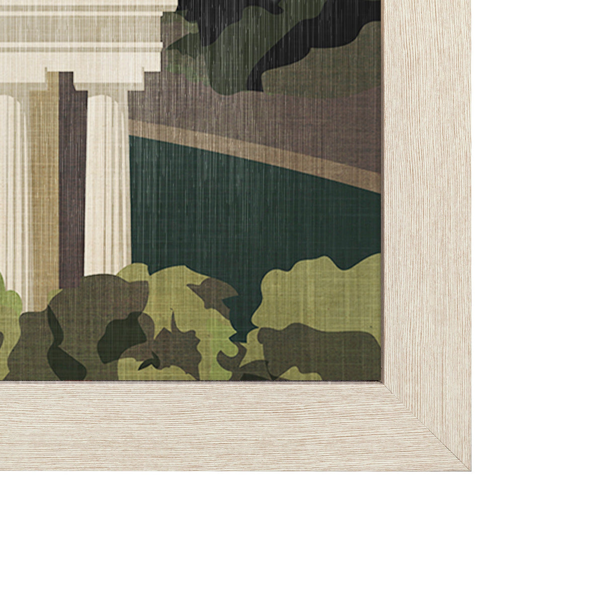 Washington DC Go USA (L) by Mercana Studio a Hand Embellished Decograph Framed Art Print by Mercana at Eve Furniture
