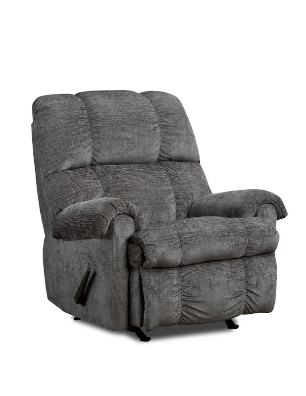 Washington Gray Rocker Recliner by Happy Homes at Eve Furniture