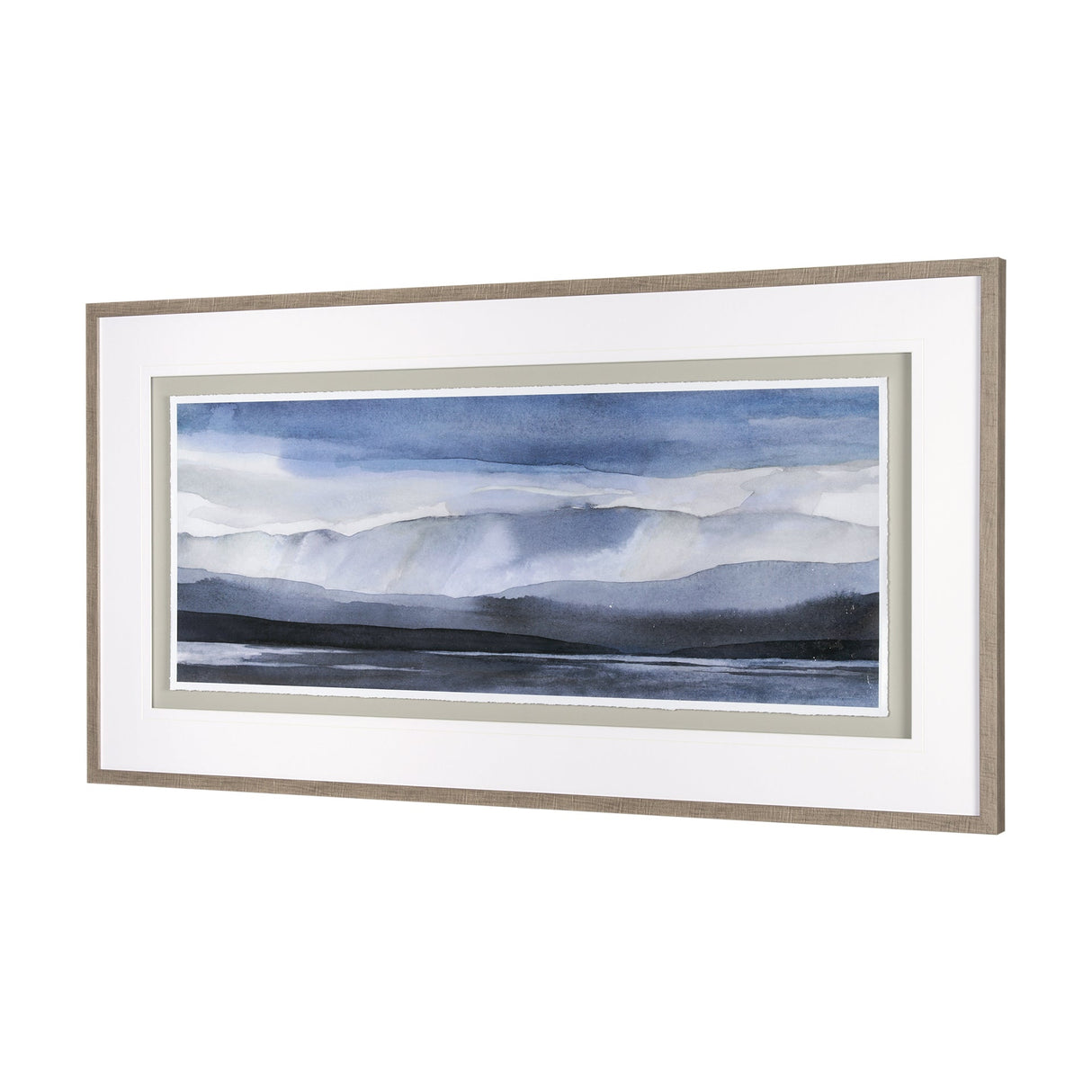 Watercolor Sketch I by Mercana Studio Hand Embelished Textured Framed Art Print Matted under Glass by Mercana at Eve Furniture