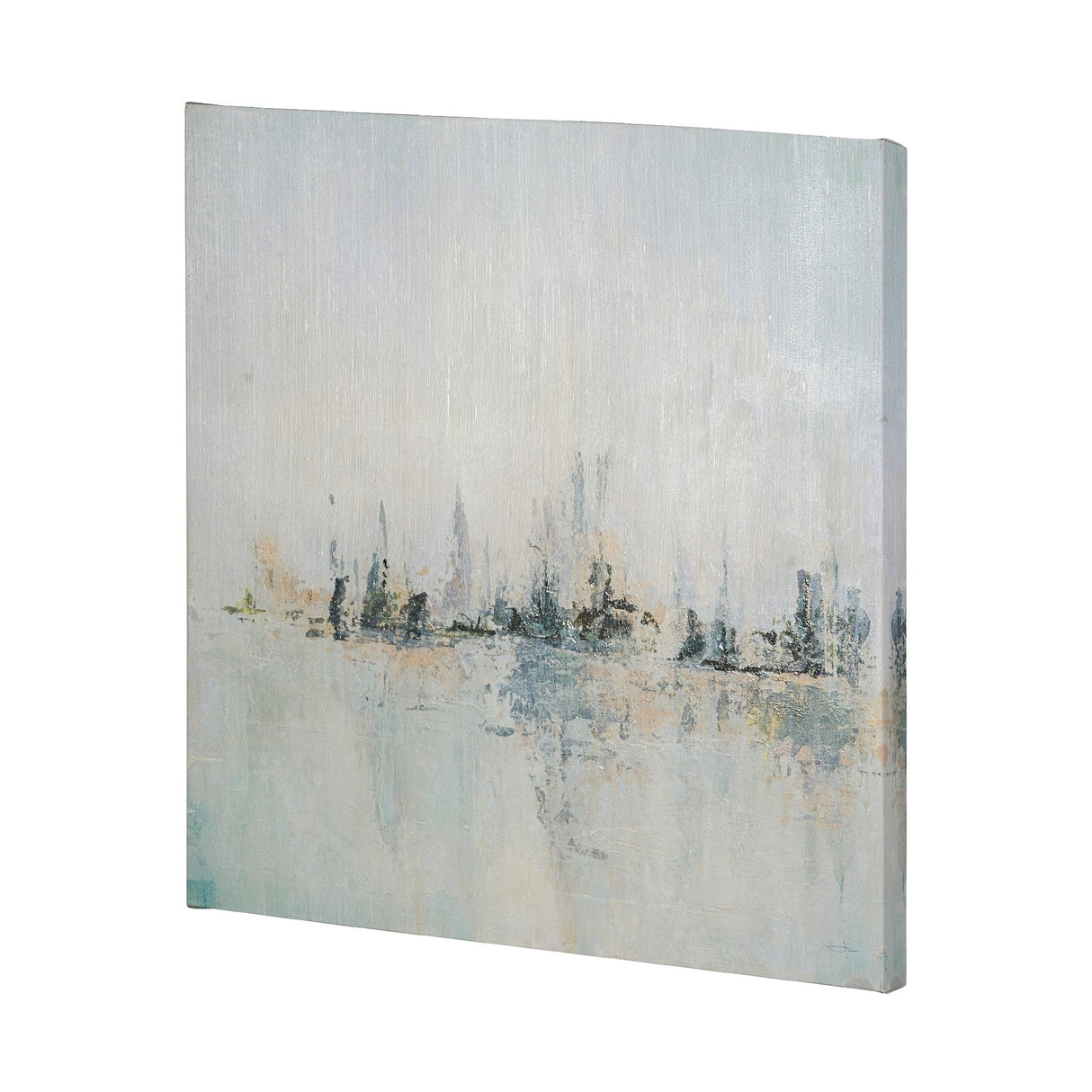 Waterfront I by Jonathan Klassen a Hand Embellished Textured Canvas by Mercana at Eve Furniture
