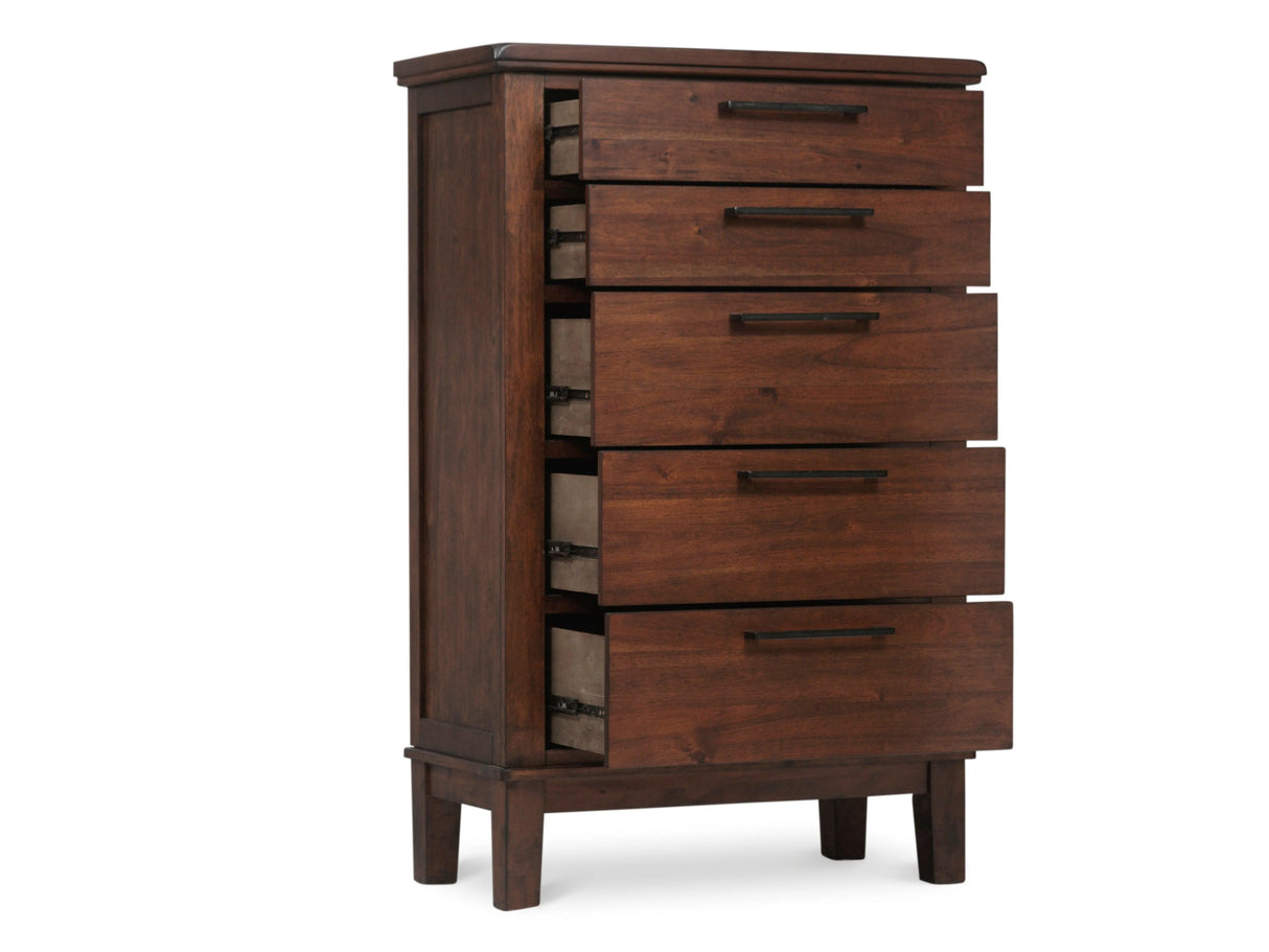 Watson Brown Upholstered Storage Panel Bedroom Set by Homelegance at Eve Furniture