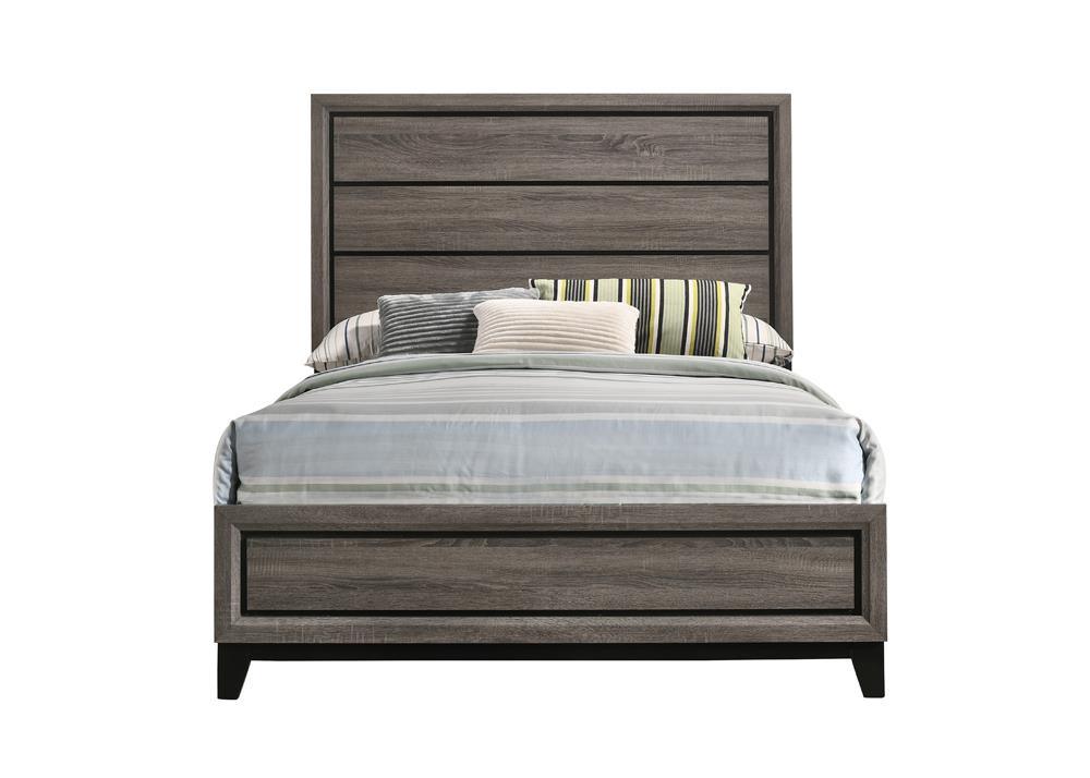 Watson Gray Oak Full Panel Bed by Coaster at Eve Furniture