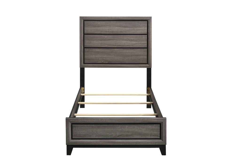 Watson Gray Oak Twin Panel Bed by Coaster at Eve Furniture