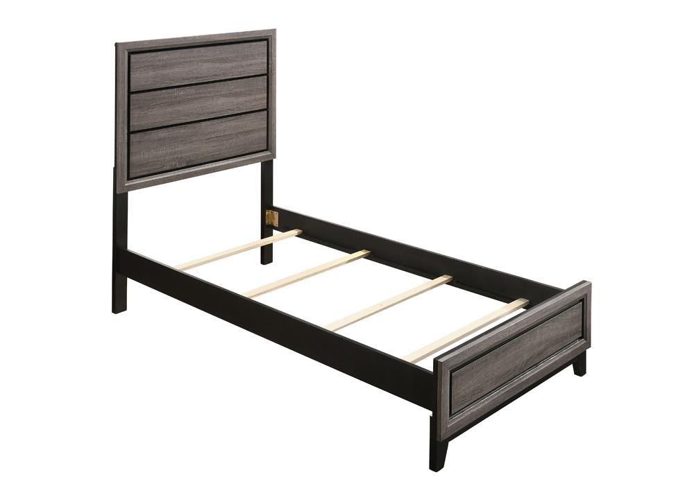 Watson Gray Oak Twin Panel Bed by Coaster at Eve Furniture