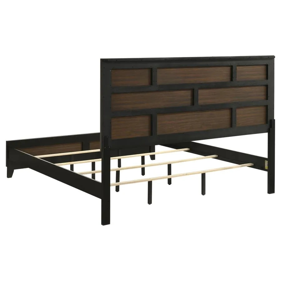 Watson Gray Oak/Black 5-Piece Eastern King Bedroom Set by Coaster at Eve Furniture