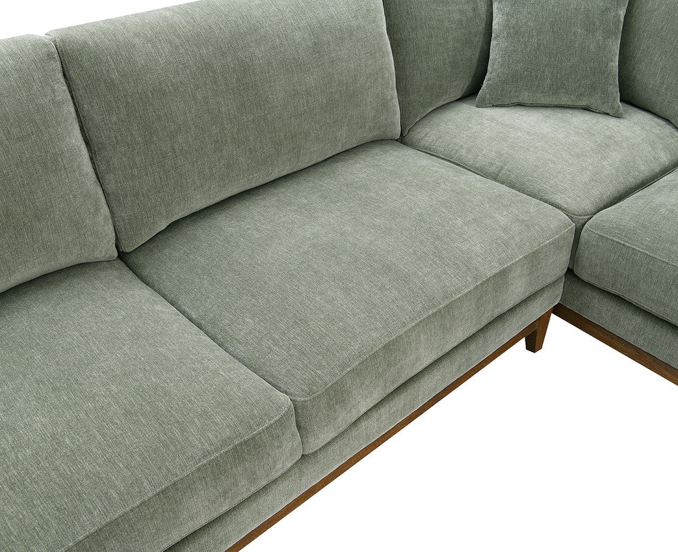 Watton Olive Green RAF Sectional by Furniture of America at Eve Furniture