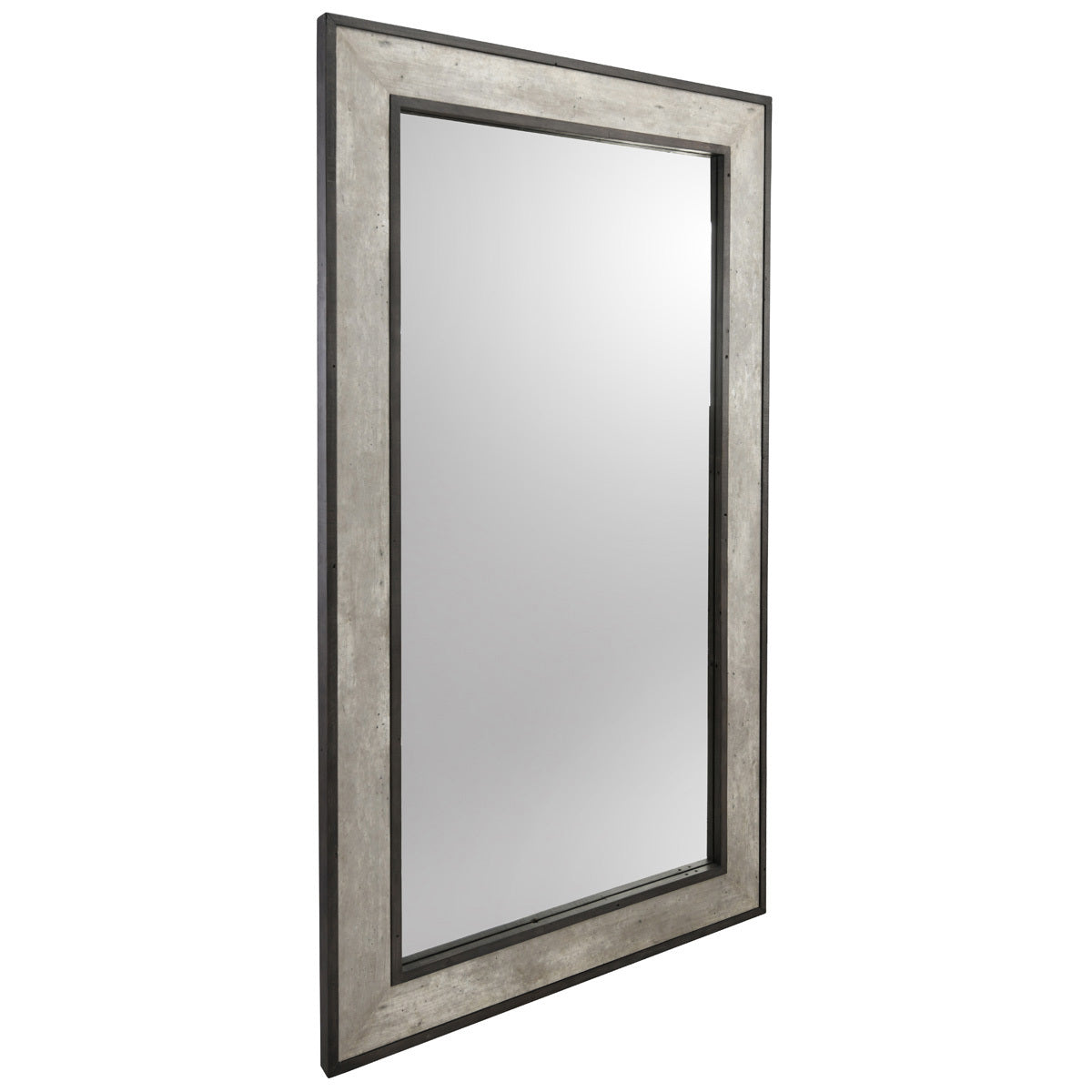 Webster Floor Mirror - Weathered Cement by Classic Home at Eve Furniture