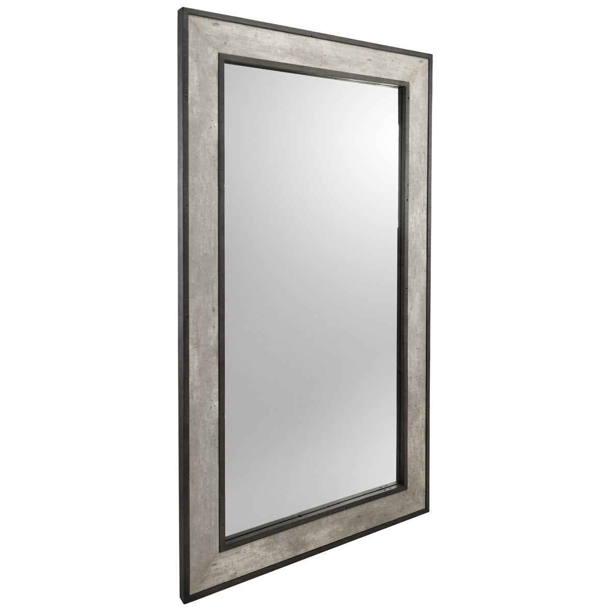 Webster Floor Mirror - Weathered Cement by Classic Home at Eve Furniture