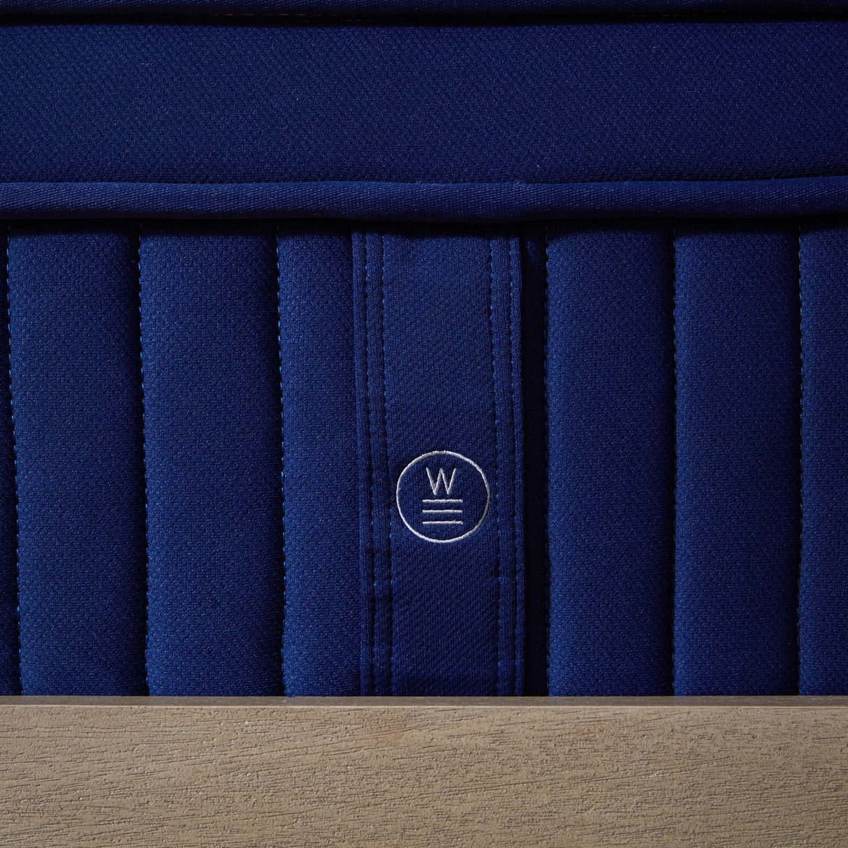 Weekender Blue/White Full 13" Euro Top Hybrid Mattress by Malouf at Eve Furniture
