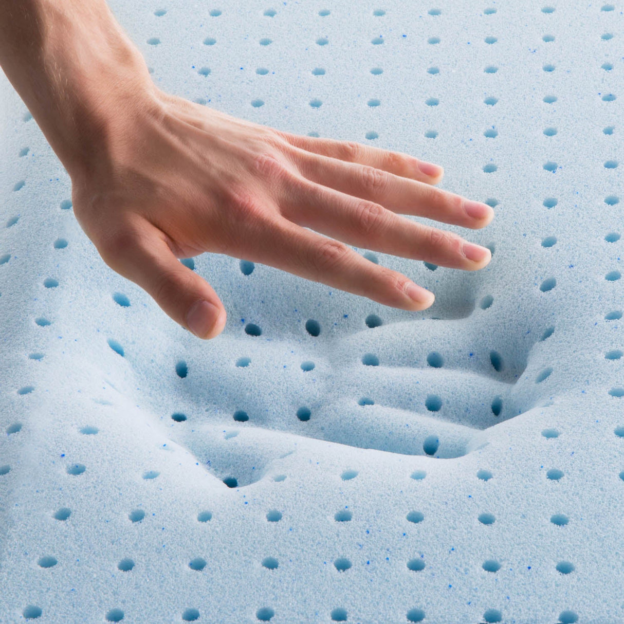 Weekender White King Gel Memory Foam Pillow by Malouf at Eve Furniture