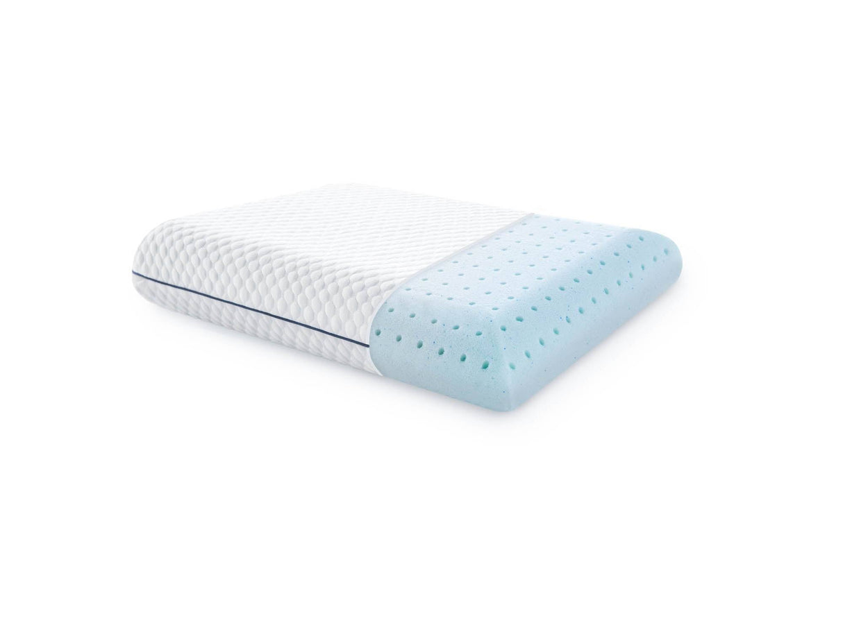 Weekender White King Gel Memory Foam Pillow by Malouf at Eve Furniture