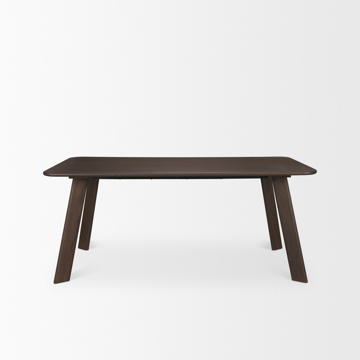 Welborn Dark Brown Wood Rectangular Dining Table by Mercana at Eve Furniture