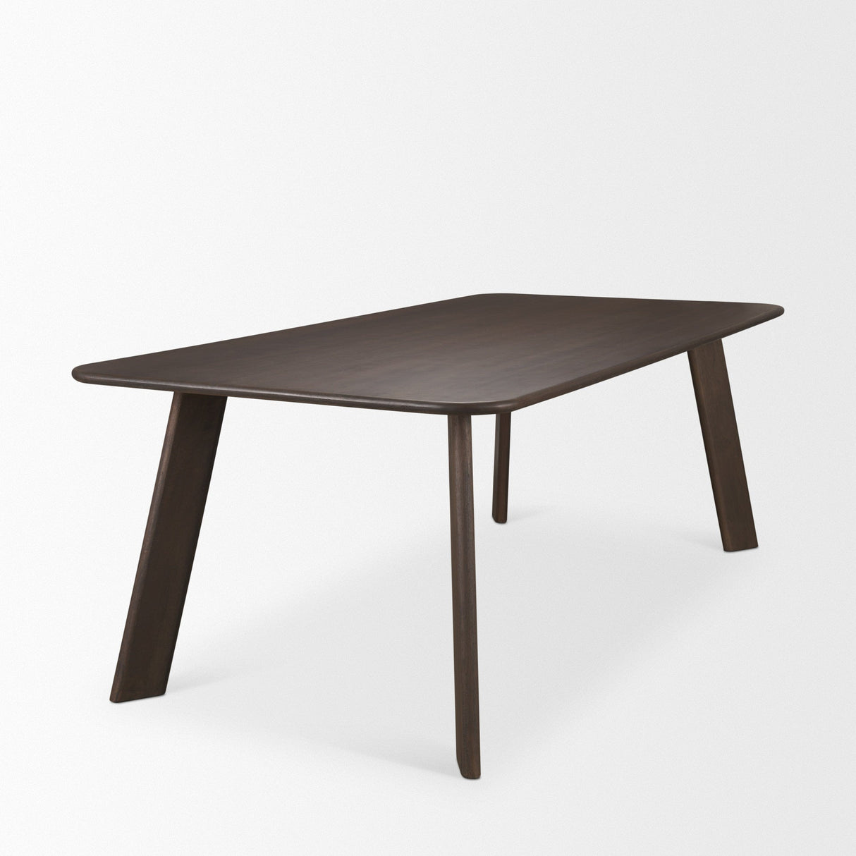 Welborn Dark Brown Wood Rectangular Dining Table by Mercana at Eve Furniture