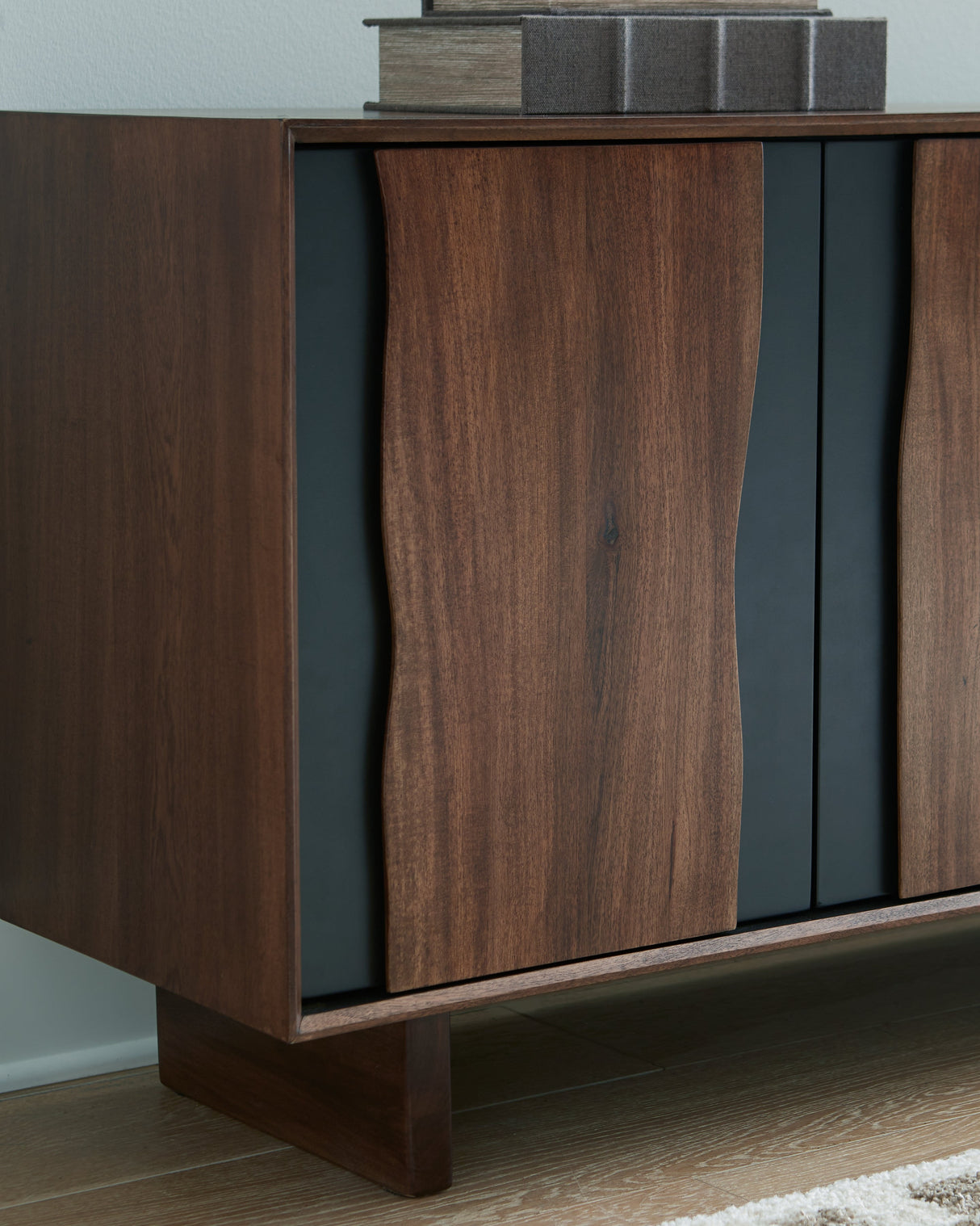 Welby Brown/Charcoal Accent Cabinet by Ashley at Eve Furniture