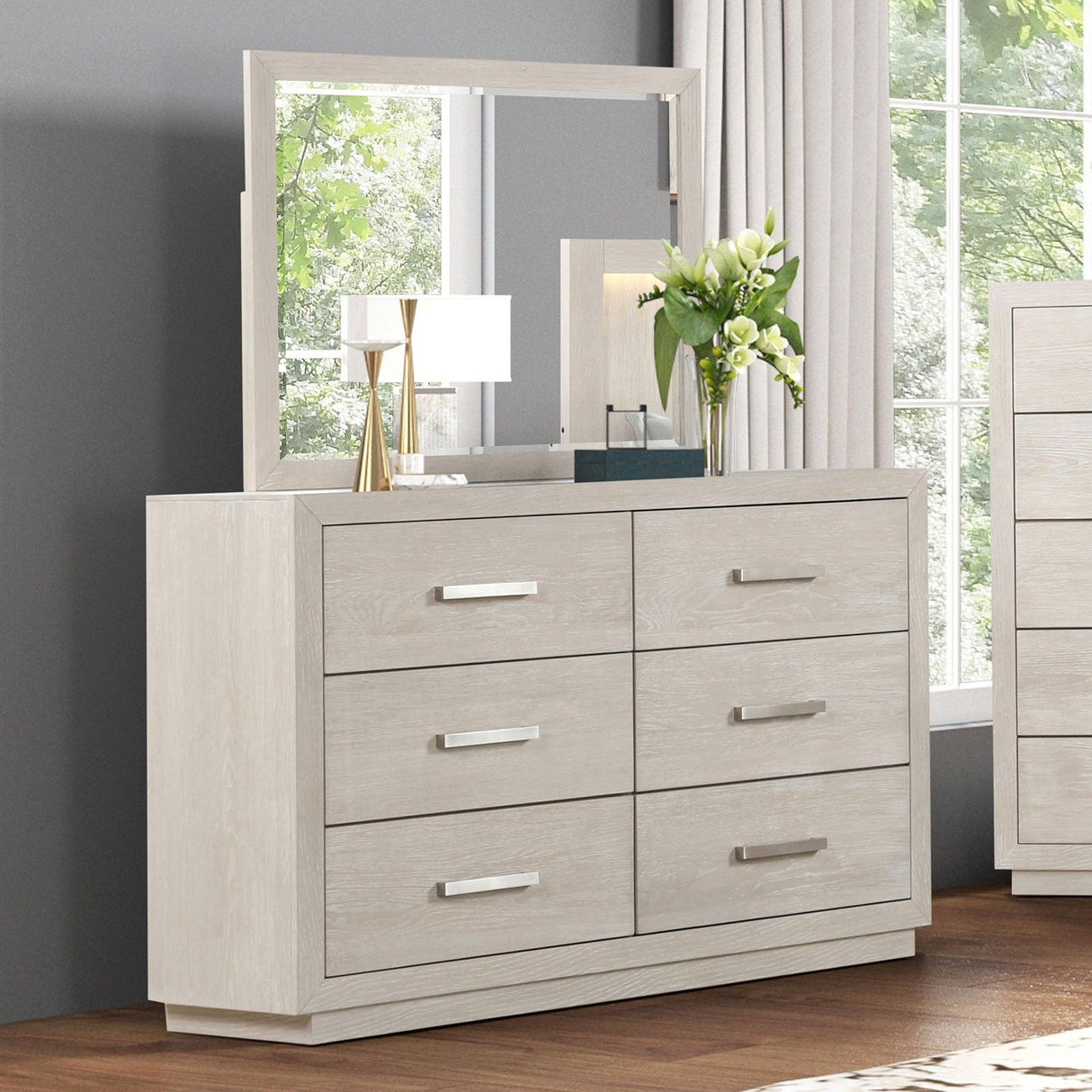 Wellingborough Light Gray Dresser by Furniture of America at Eve Furniture