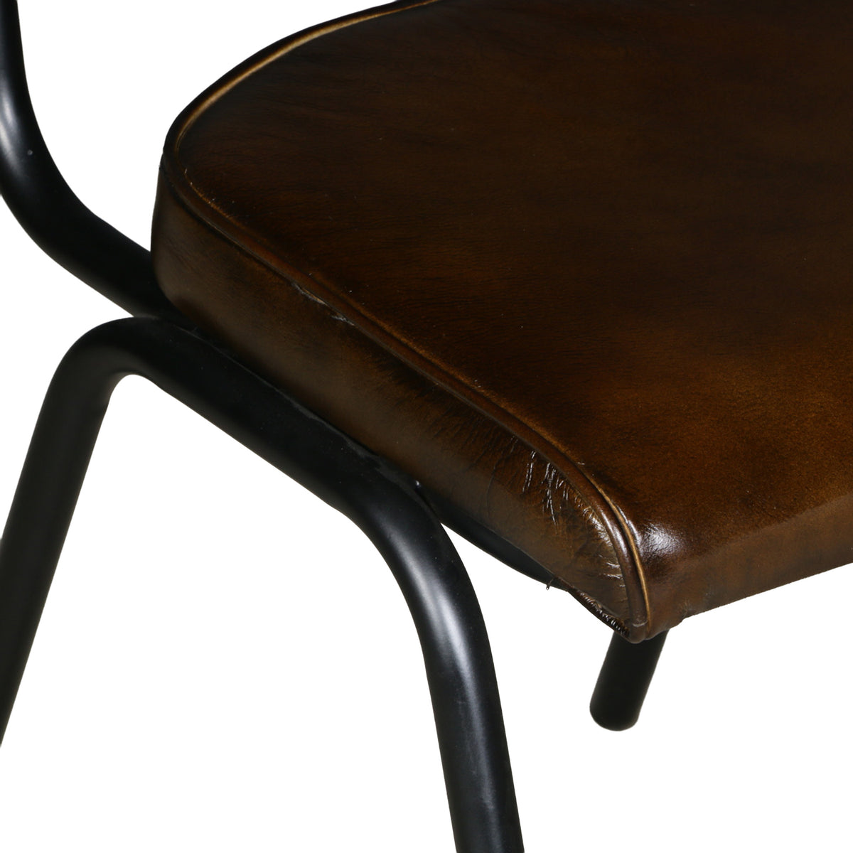 Wellington Bill 17" Dining Chair in Chocolate Leather, Set of 2 by Home Trends & Design at Eve Furniture