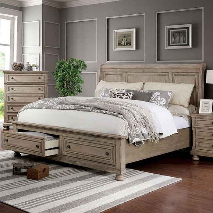 Wells Gray 4-Piece Queen Bedroom Set by Furniture of America at Eve Furniture