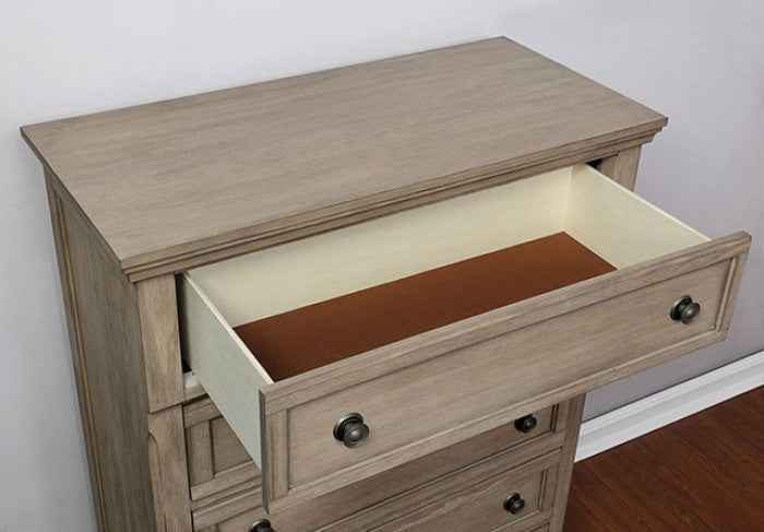 Wells Gray 4-Piece Queen Bedroom Set by Furniture of America at Eve Furniture