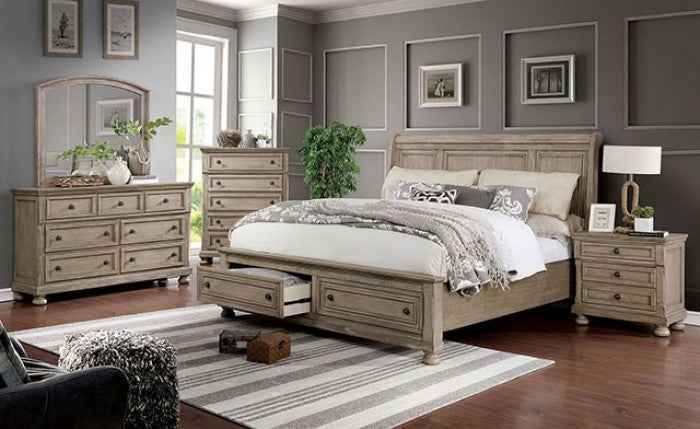Wells Gray 4-Piece Queen Bedroom Set by Furniture of America at Eve Furniture